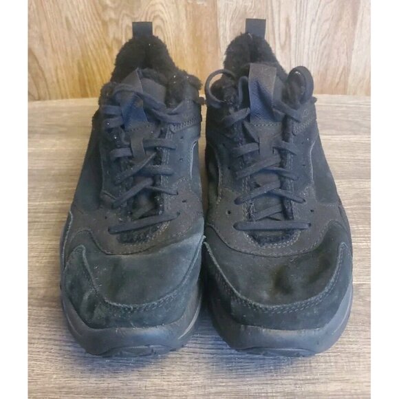 UGG Spill Seam Sneakers Mens Size 10 Black Suede - Picture 2 of 12